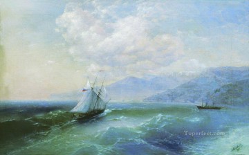 イワン・コンスタンティノヴィチ・アイヴァゾフスキー Painting - 海岸にて 1875 ロマンチックなイワン・アイヴァゾフスキー ロシア